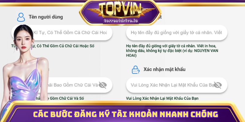 Hướng dẫn các bước đăng ký tài khoản nhanh chóng